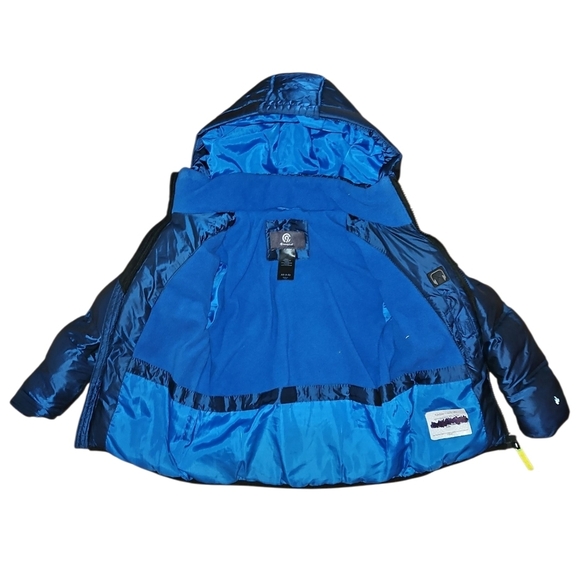 Champion Navy Reflective Puffer Coat, Size 4/5. - Picture 3 of 7